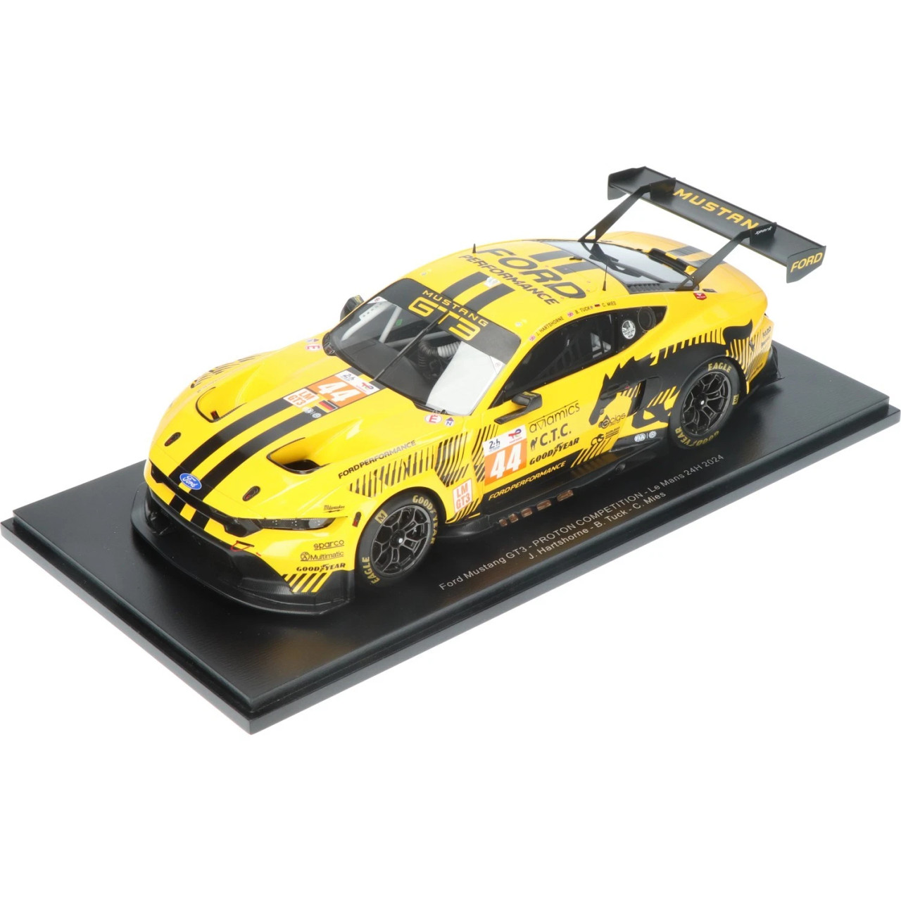 1/18 Spark Ford Mustang GT3 No.44 PROTON COMPETITION Le Mans 24H