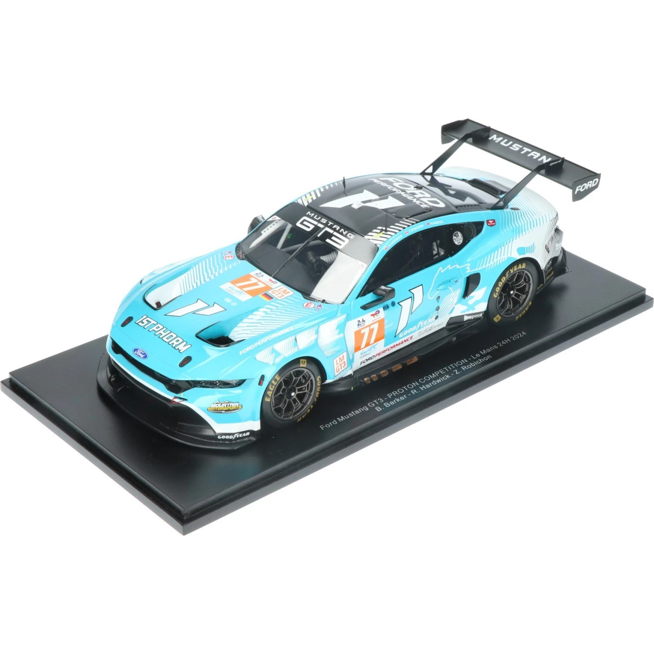 1/18 Spark Ford Mustang GT3 No.77 PROTON COMPETITION Le Mans 24H