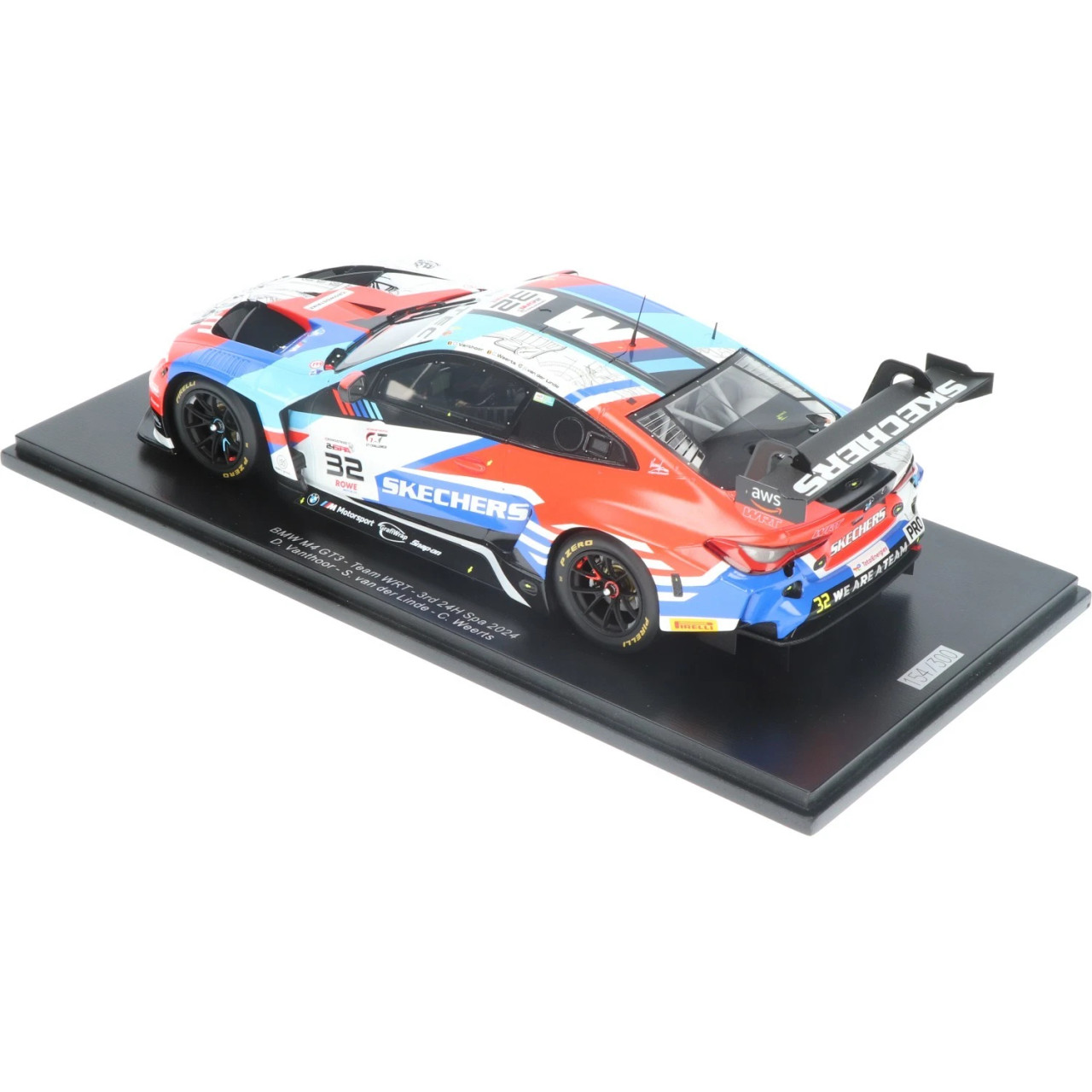 1/18 Spark BMW M4 GT3 No.32 Team WRT 3rd 24H Spa 2024 D