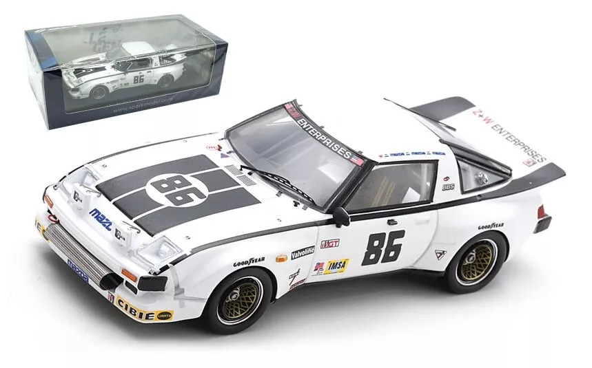 1/43 Spark 1980 Mazda RX-7 #86 24h LeMans Z & W Enterprises Inc