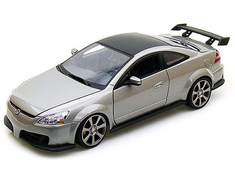 1/18 Motormax 2003 Honda Accord Custom Tuner (Grey) Diecast Car
