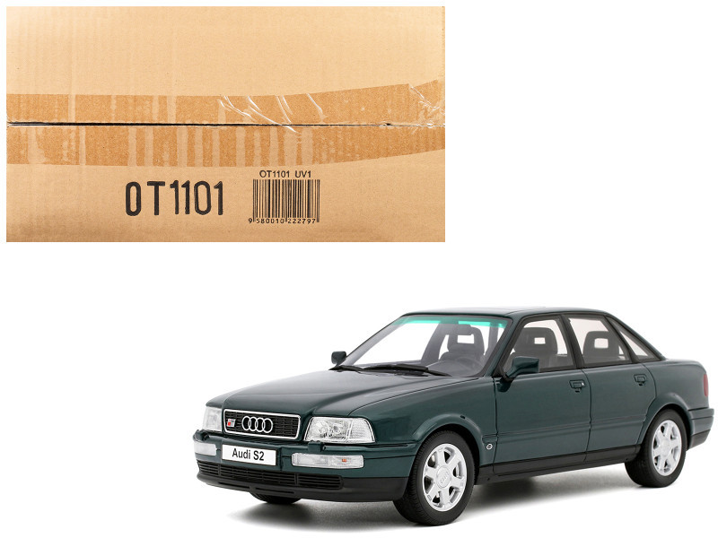 1/18 OTTO 1993 Audi S2 Sedan (Green) Car Model
