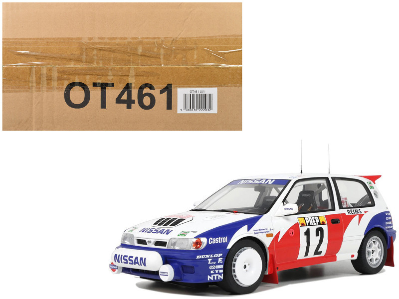 1/18 OTTO 1992 Nissan Sunny GTI-R (White) Tommi Makinen Rallye