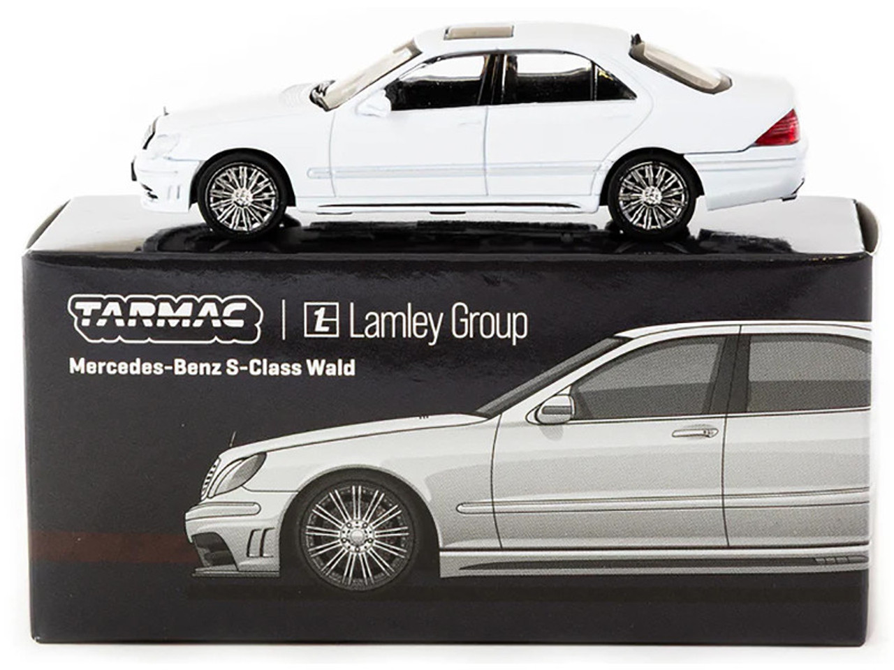 1/64 Tarmac Works Mercedes-Benz S-Class Wald Alabaster (White) Lamley Special Edition Diecast Car Model