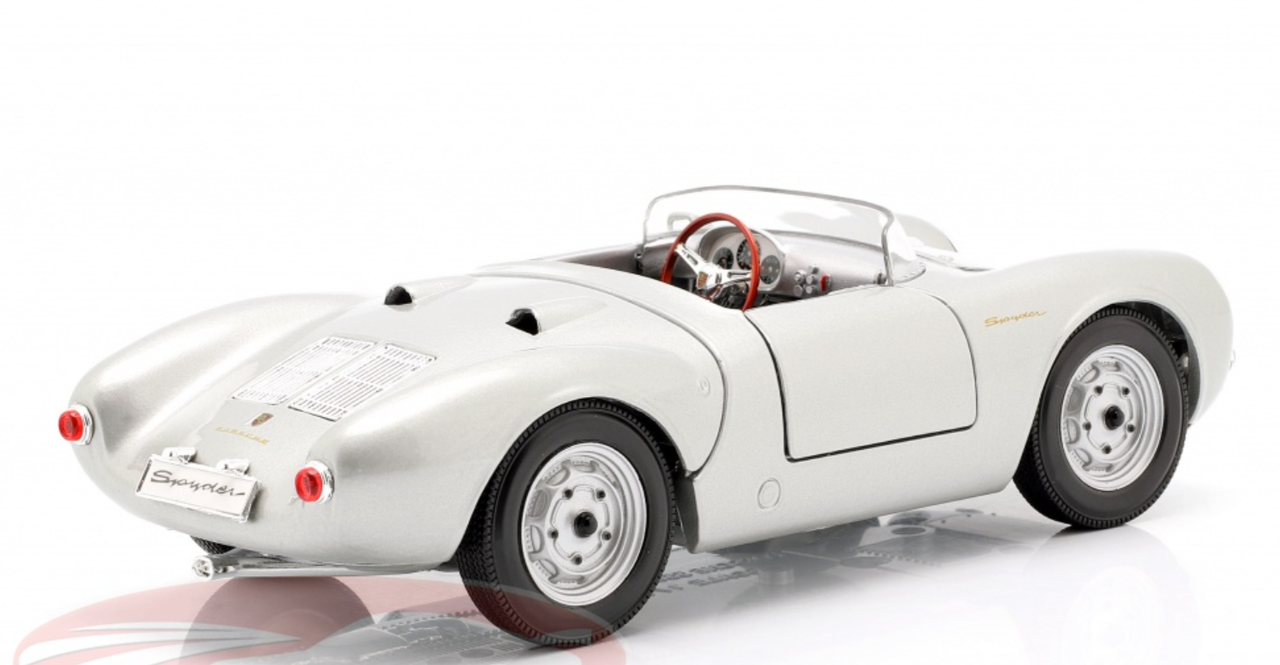 1/18 Maisto 1950 Porsche 550 A Spyder (Silver) Diecast Car Model