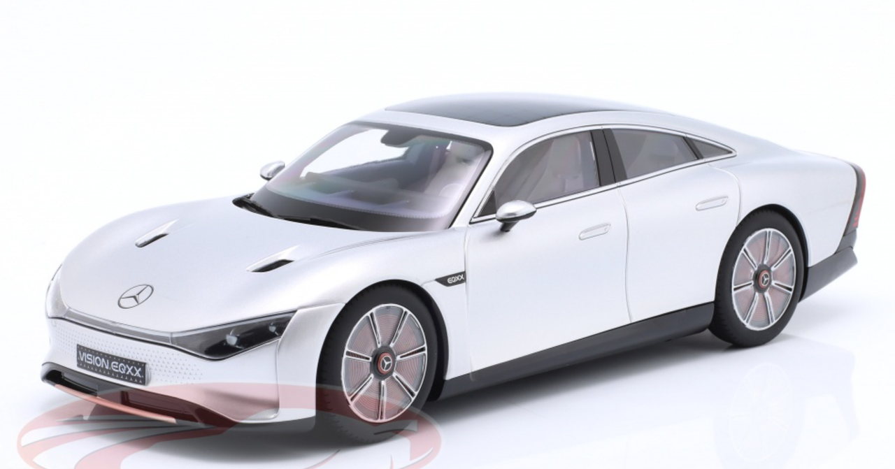 1/18 Dealer Edition Mercedes-Benz Vision EQXX Silver Alubeam Car Model