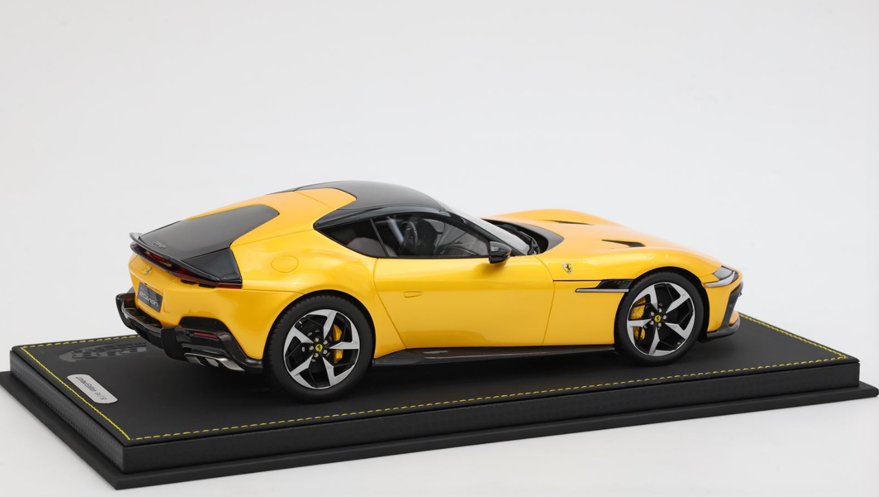 1/18 BBR Ferrari 12 Cilindri Coupe (Yellow Tristrato) Car Model Limited 50 Pieces