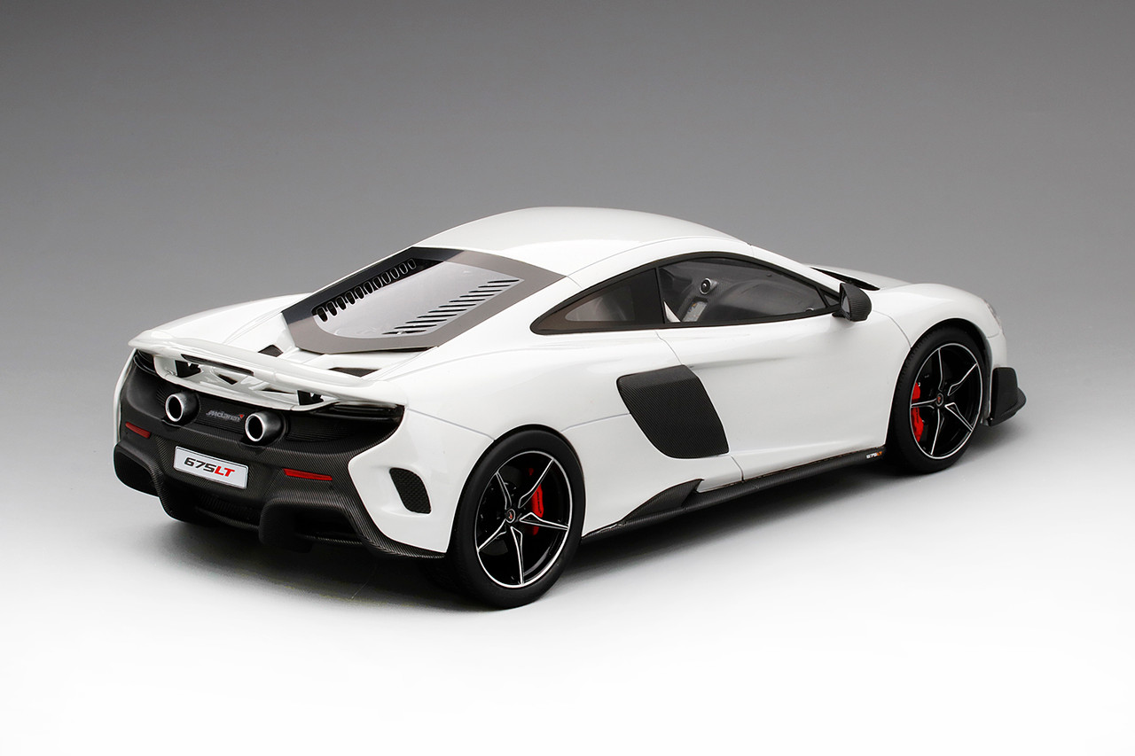 1/18 Top Speed McLaren 675LT Silica (White) Resin Car Model