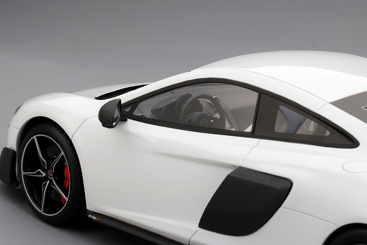 1/18 Top Speed McLaren 675LT Silica (White) Resin Car Model