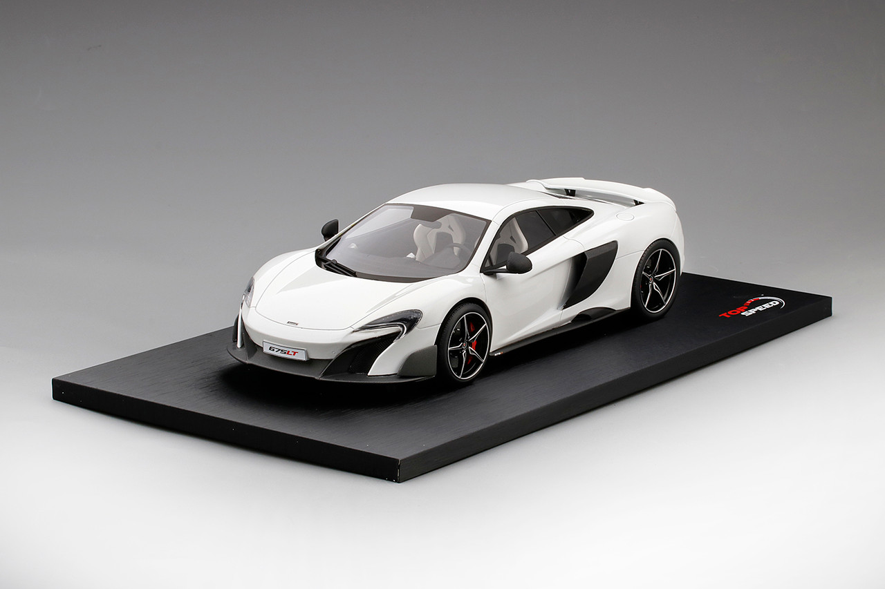 1/18 Top Speed McLaren 675LT Silica (White) Resin Car Model Limited