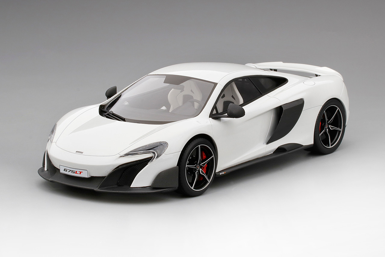 1/18 Top Speed McLaren 675LT Silica (White) Resin Car Model