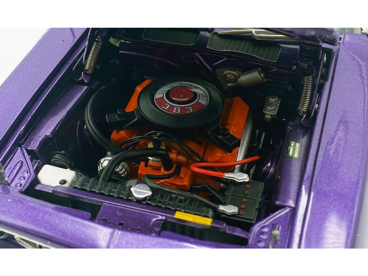 Y 1/18 ACME 1971 Plymouth 383 Cuda Vinyl Top (Purple Blue