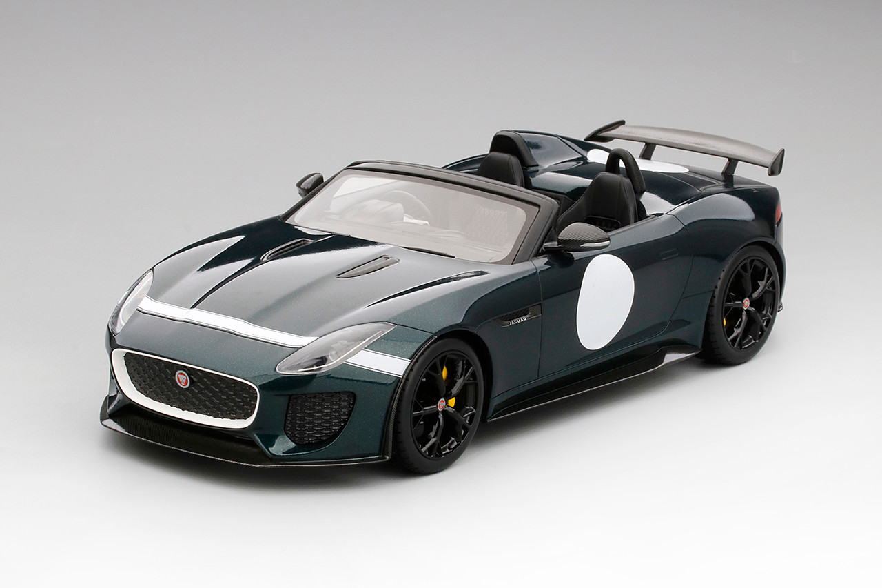 1/18 Top Speed Jaguar F-TYPE Project 7 British Racing Green Metallic Resin Car Model Limited