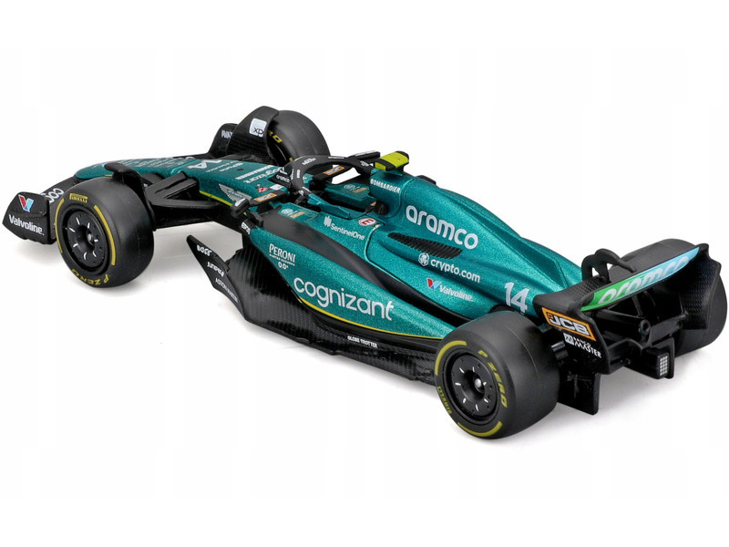 FROM JAPAN専用 1/43 BBurago 2023 Formula 1 Fernando Alonso Aston Martin AMR23 #14
