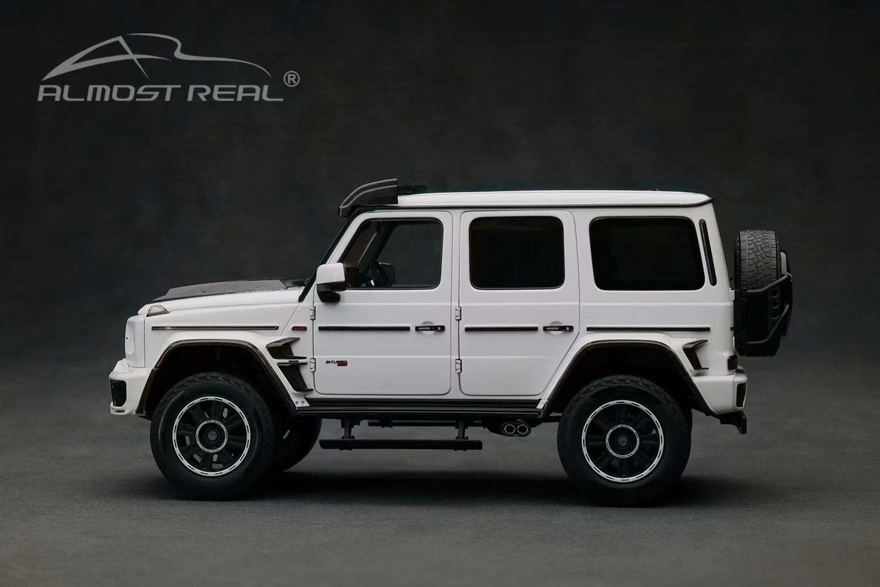 1/18 Almost Real 2023 Mercedes-Benz G63 4x4 Brabus 800 (White) Car