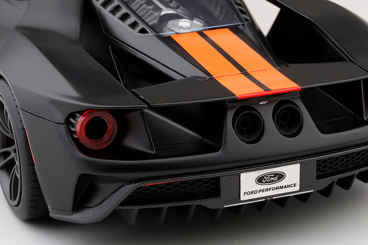 1/18 Top Speed Ford GT Matte Black w/ Competition Orange