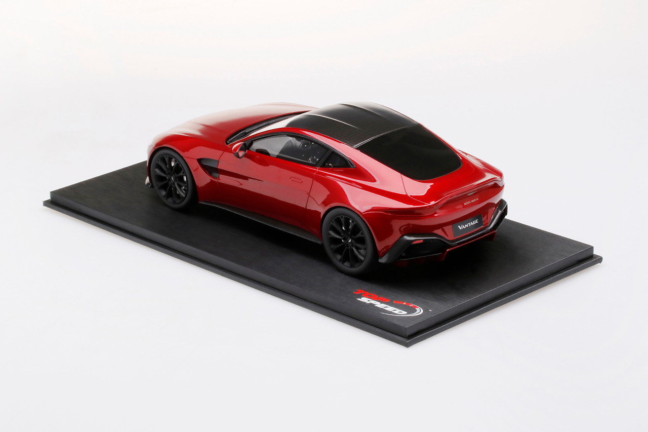自動車 1/18 topspeed astonmartin vantage 1/18 Top Speed Aston Martin Vantage Hyper Red Resin Car
