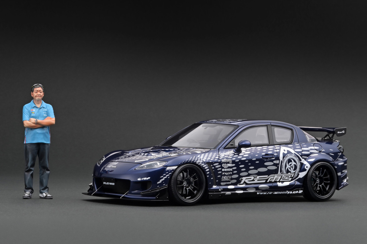 ミニカー 1/18 Mazda RX-8 (SE3P) RE Amemiya IG3176 1/18 Ignition Model Mazda RX-8 (SE3P) RE Amemiya (Blue Metallic