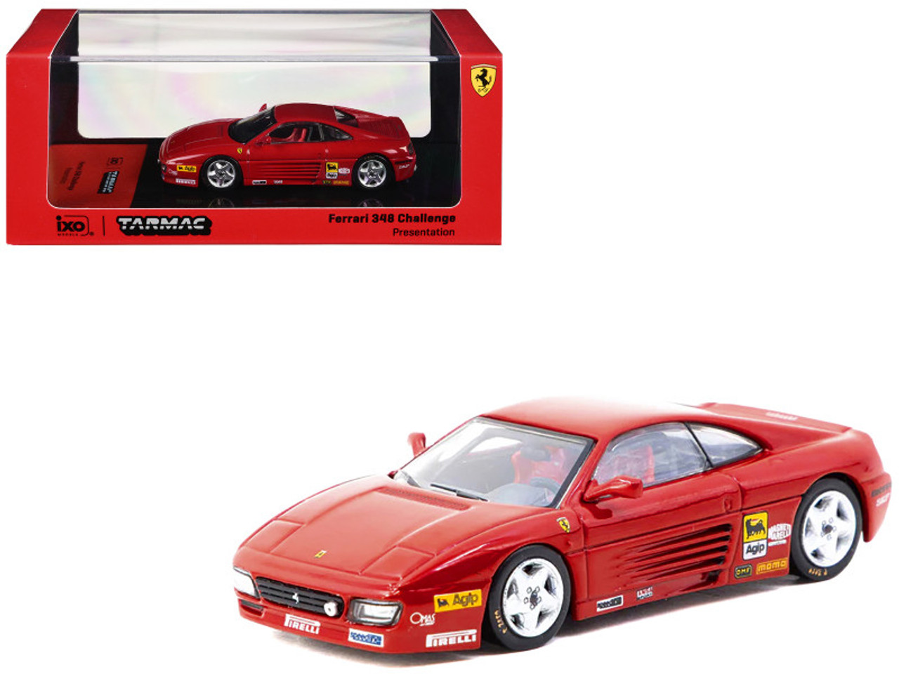 1/64 Tarmac Works Ferrari 348 Challenge Presentation (Red) Diecast Car Model