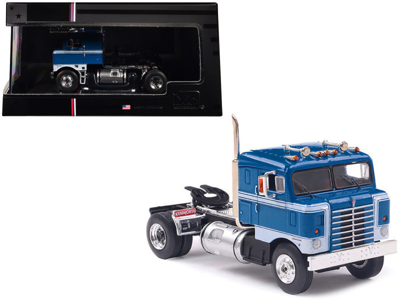 1/64 Ixo 1950 Kenworth Bullnose Semi Truck Gulf (Blue) Diecast Car