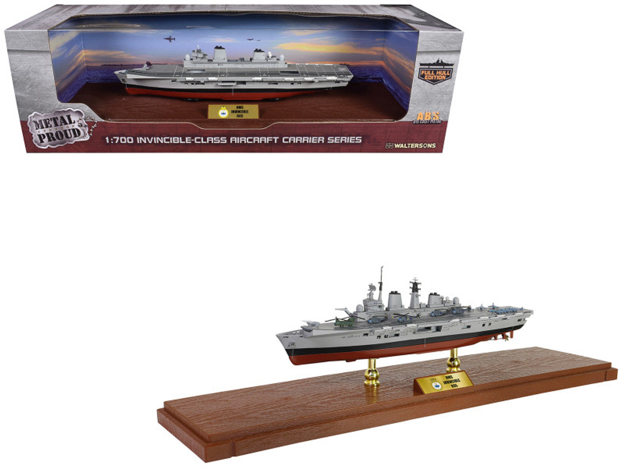 British HMS Invincible (R05) Aircraft Carrier Full-Hull