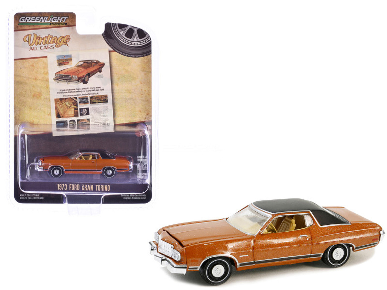 1973 Ford Gran Torino Copper Metallic with Black Vinyl Top