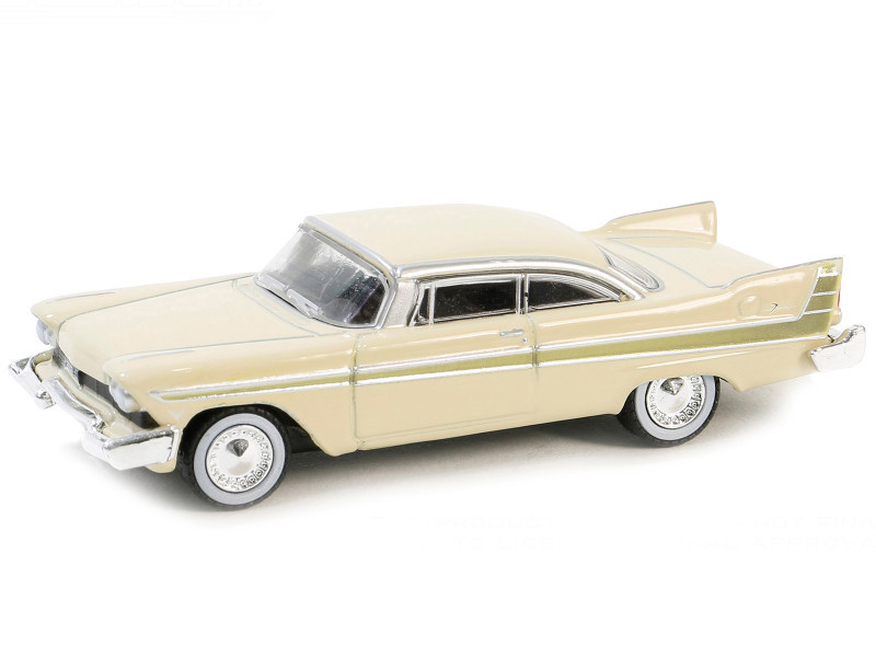 1957 Plymouth Fury Beige with Gold Metallic Stripes 
