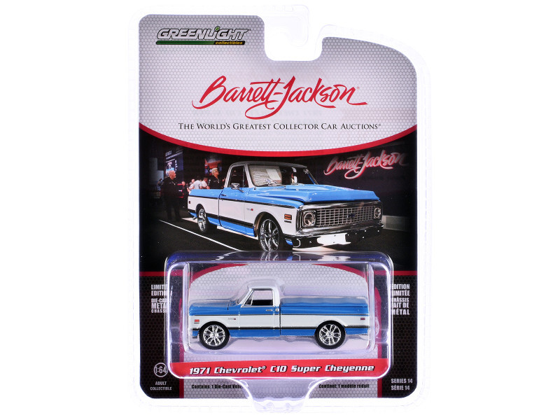 1971 Chevrolet C10 Super Cheyenne Custom Pickup Truck Blue and