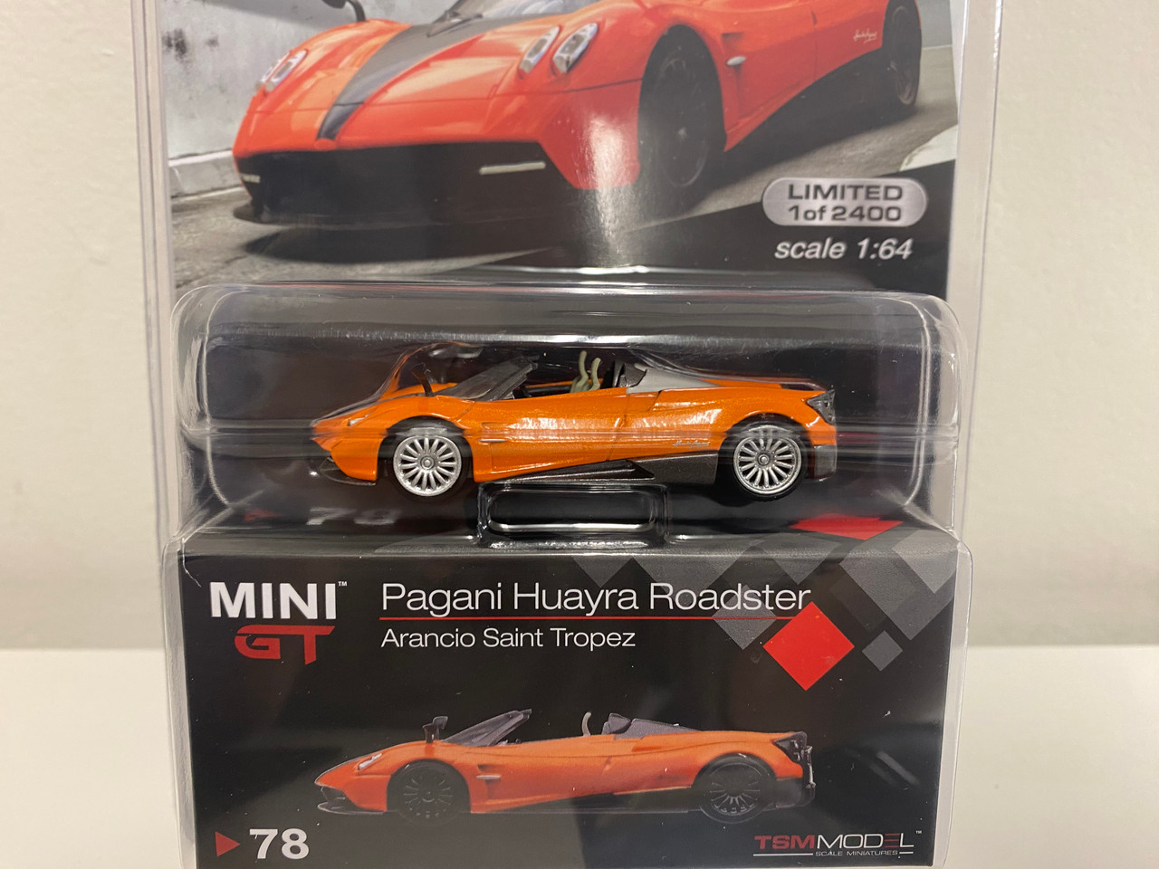 ミニカー MINI GT Pagani Huayra Roadster 78 PAGANI HUAYRA ROADSTER ORANGE METALLIC 1/64 DIECAST MODEL