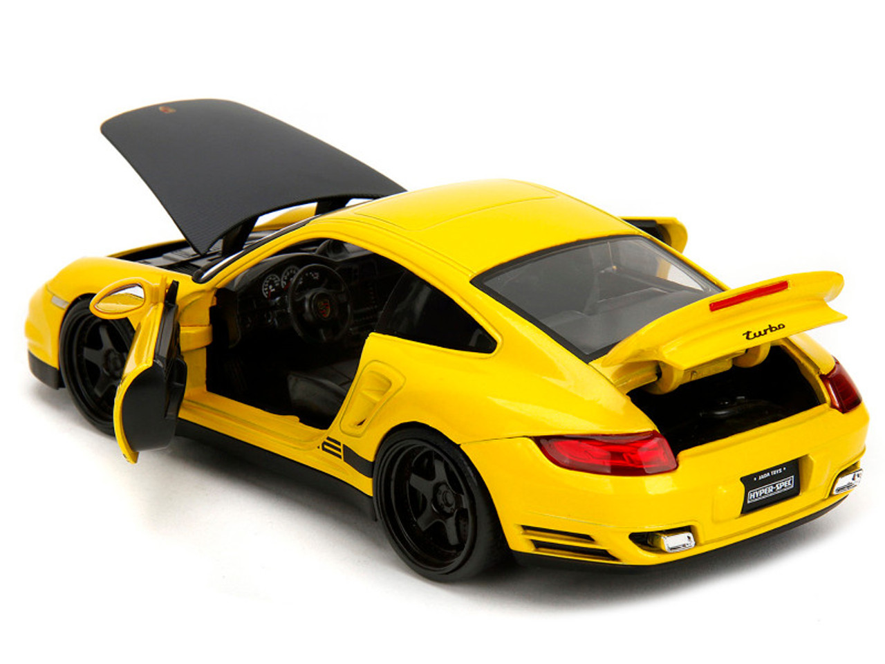 1/24 Jada Porsche 911 Turbo (997) (Yellow) Diecast Car Model