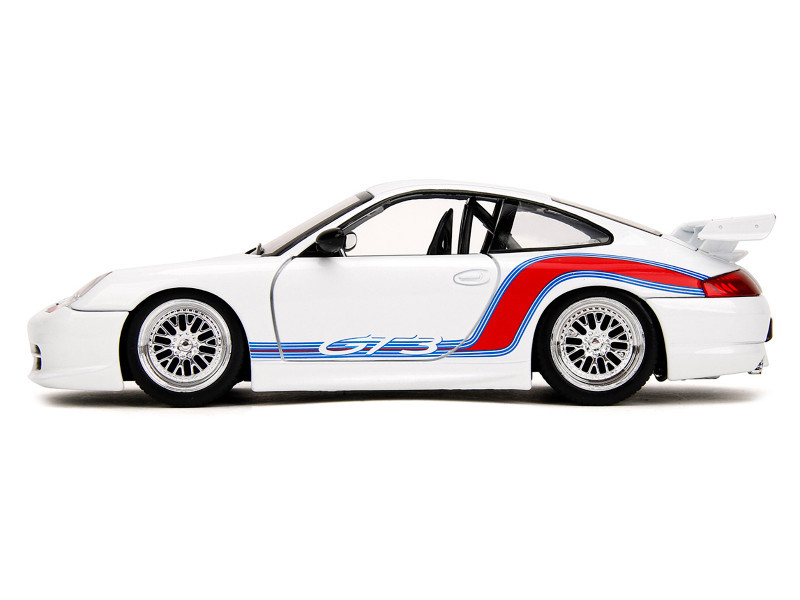 1/24 Jada Porsche 911 (996) GT3 RS (White) Diecast Car Model