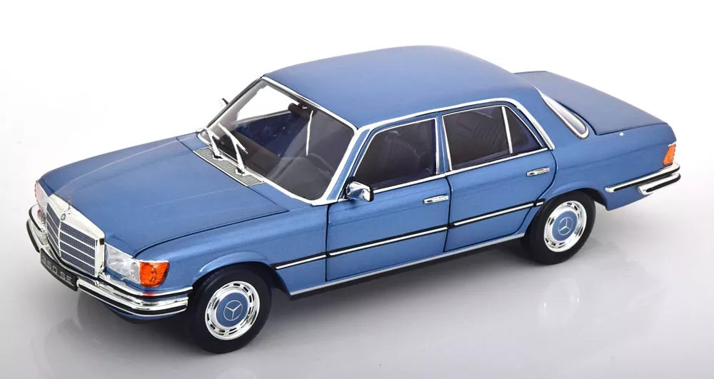1/18 Norev 1973 Mercedes-Benz 350 SE W116 (Blue Metallic 1/18 Norev 1973 Mercedes-Benz 350 SE W116 (Blue Metallic