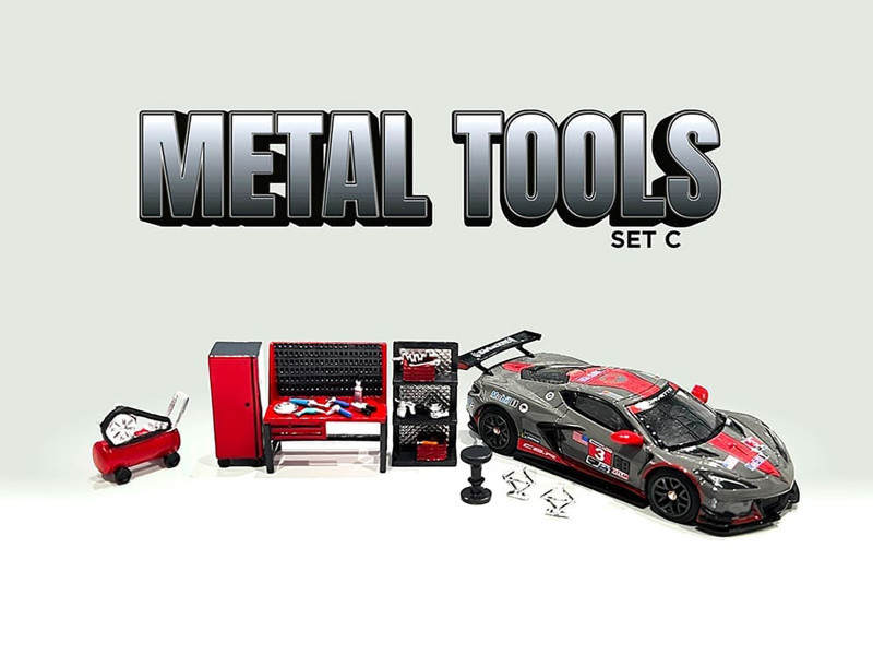 1/64 American Diorama Metal Tools Set C - LIVECARMODEL.com