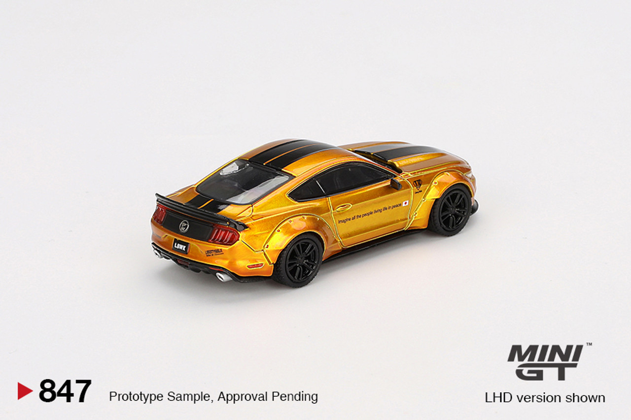 1/64 Mini GT Ford Mustang LB-Works (LB Gold) Diecast Car Model
