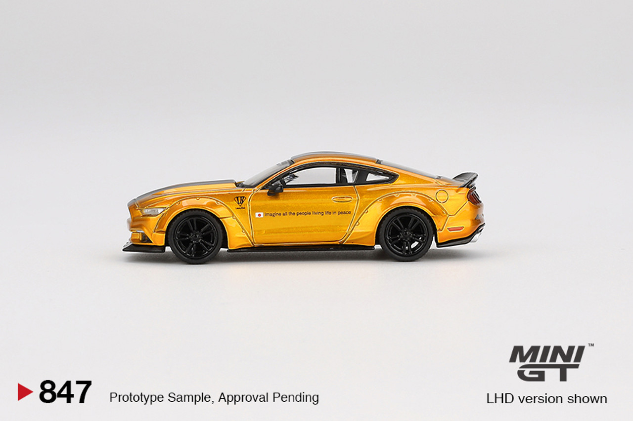 1/64 Mini GT Ford Mustang LB-Works (LB Gold) Diecast Car Model