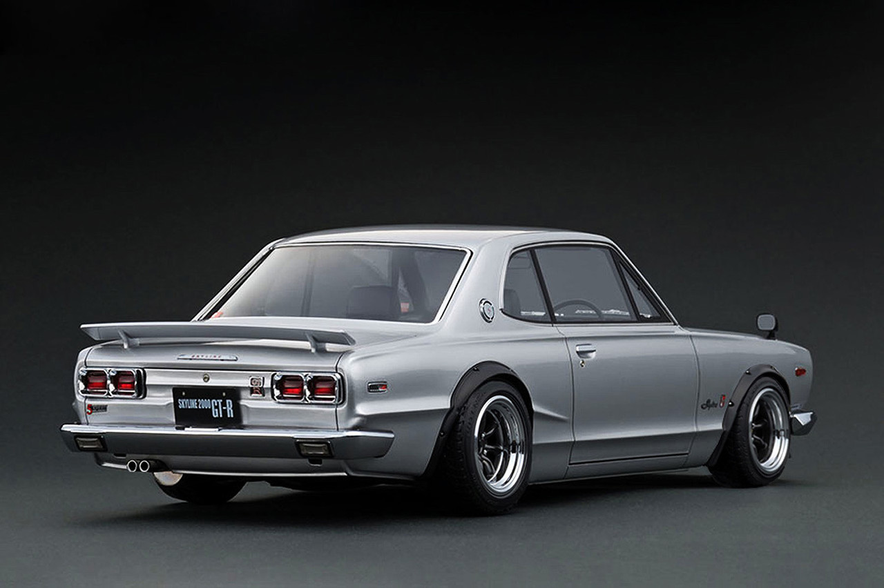 1/18 Ignition Model Nissan Skyline 2000 GT-R (KPGC10) (Silver) Car