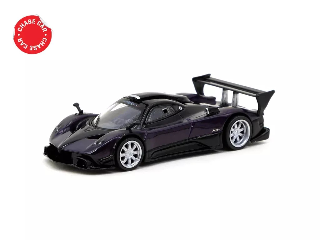 CHASE CAR 1/64 Tarmac Works Pagani Zonda R Viola Purple PSO with