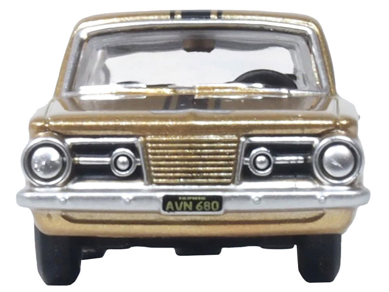 1965 Plymouth Barracuda Gold Metallic with Black Stripes 1/87 (HO