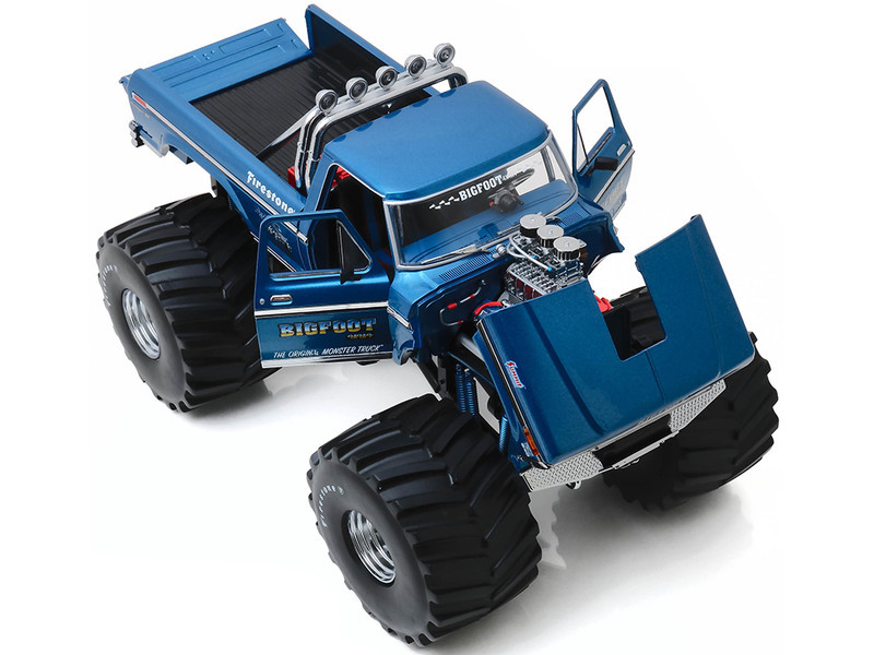 1/18 Greenlight 1974 Ford F-250 Ranger XLT Monster Truck Blue