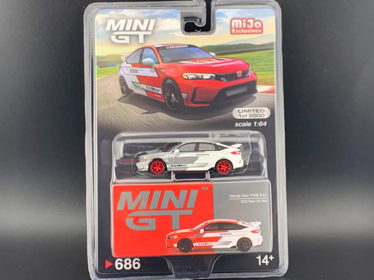 ミニカー MINI GT Honda Civic TYPE R 1:64 chase CHASE CAR 1/64 Mini GT 2023 Honda Civic Type-R Pace Car