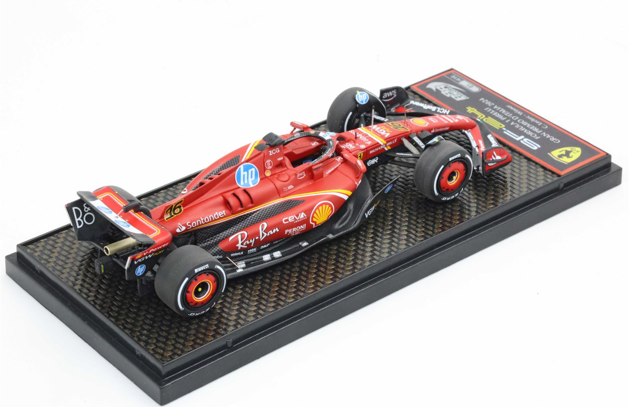 1/43 BBR 2024 Formula 1 Ferrari SF24 Italy Monza GP Winner Charles Leclerc #16 Car Model