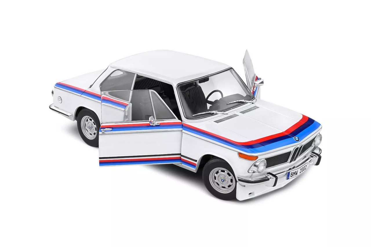 1/18 Solido 1971 BMW 2002 tii Turbo Evocation (White) Diecast Car