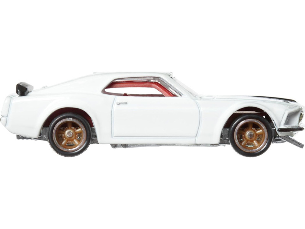 YS 1/64 Hot Wheels Ford Mustang Boss 302 (White with Black