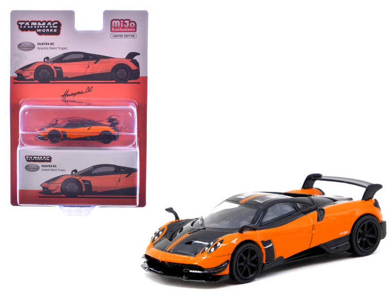 1/64 Tarmac Works Pagani Huayra BC Arancio Saint Tropez Diecast