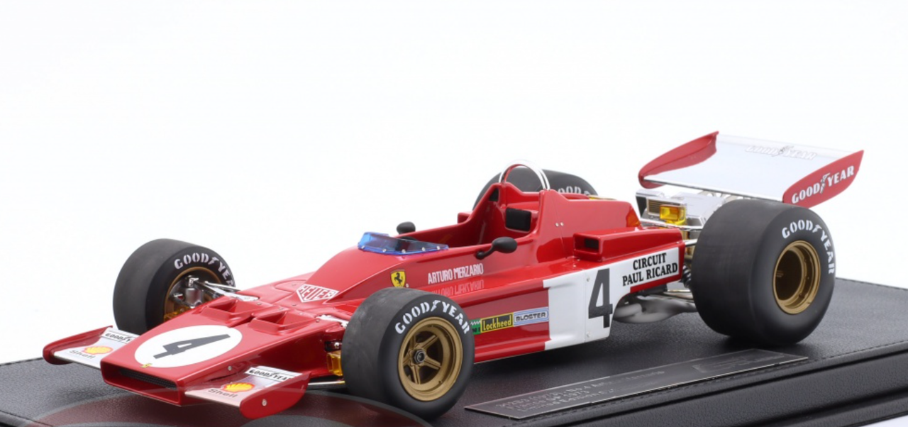 Miniature Casque Arturo Merzario 1973 F1 Ferrari - Échelle 1:5 - Centauria - Neuf En Vitrine