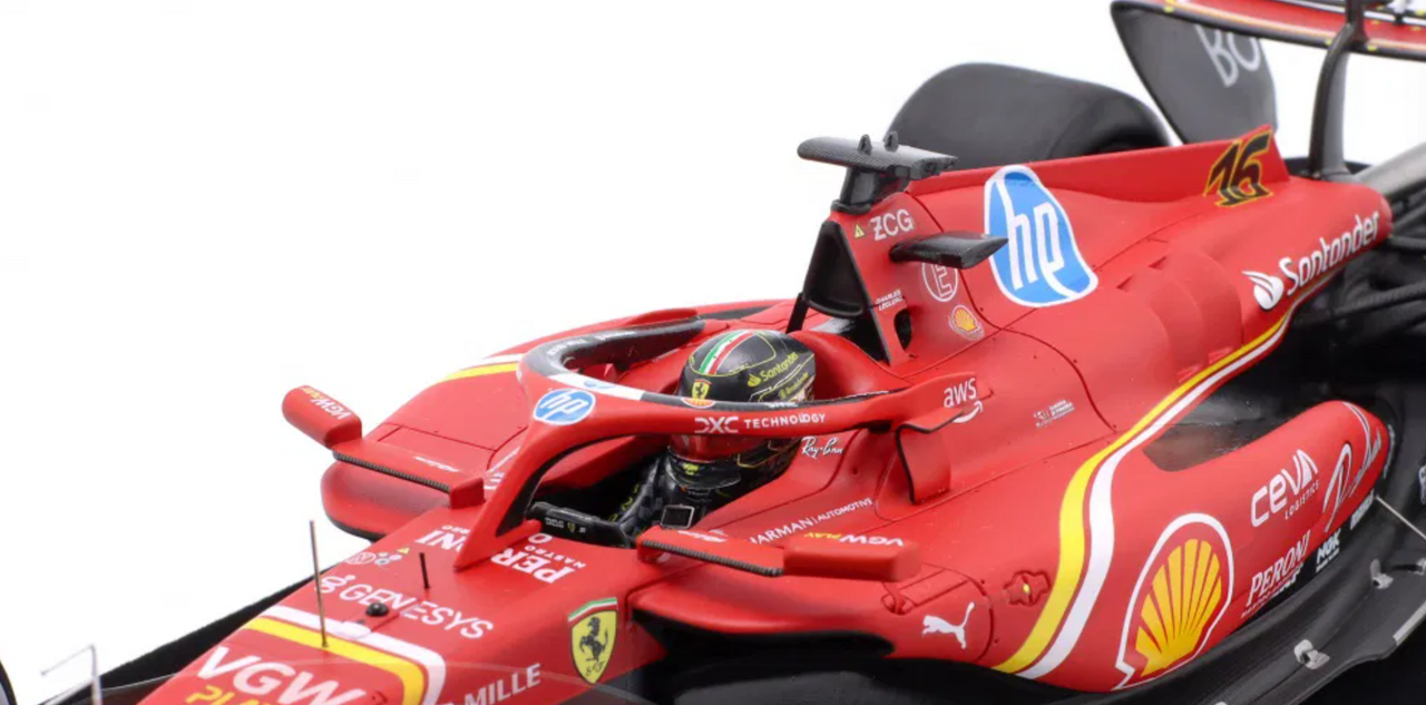 1/18 Looksmart 2024 Formula 1 Ferrari SF-24 No.16 Winner Monza GP 2024 Charles Leclerc Car Model