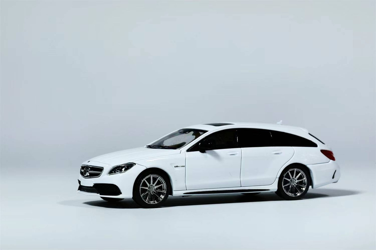 M-Benz CLS 63 AMG Shooting Brake ミニカー 1/64 King Model Mercedes-Benz CLS63 AMG Shooting Brake (White