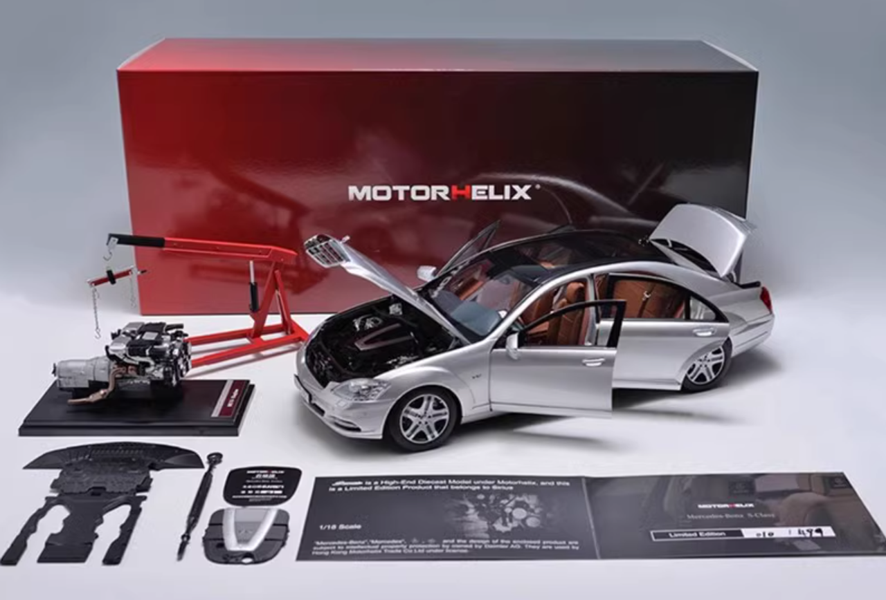 ミニカー Motorhelix Mercedes Benz S600l 1/18 1/18 Motorhelix Mercedes-Benz S-Class S600L W221 (Silver