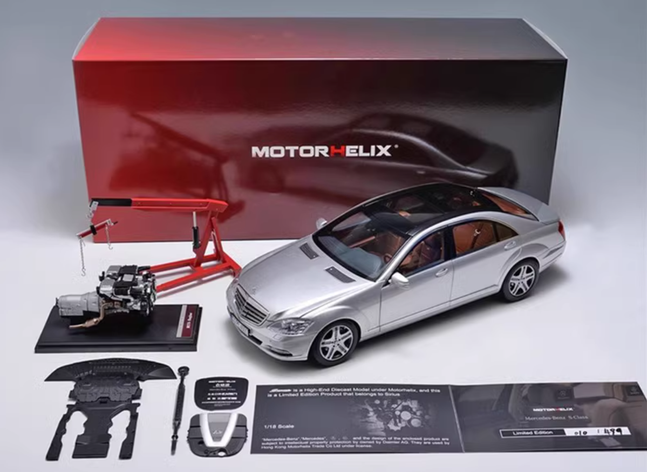 ミニカー Motorhelix Mercedes Benz S600l 1/18 1/18 Motorhelix Mercedes-Benz S-Class S600L W221 (Silver