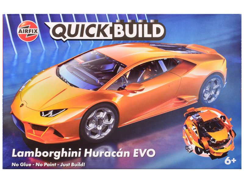 Skill 1 Model Kit Lamborghini Huracan EVO Orange Snap Together